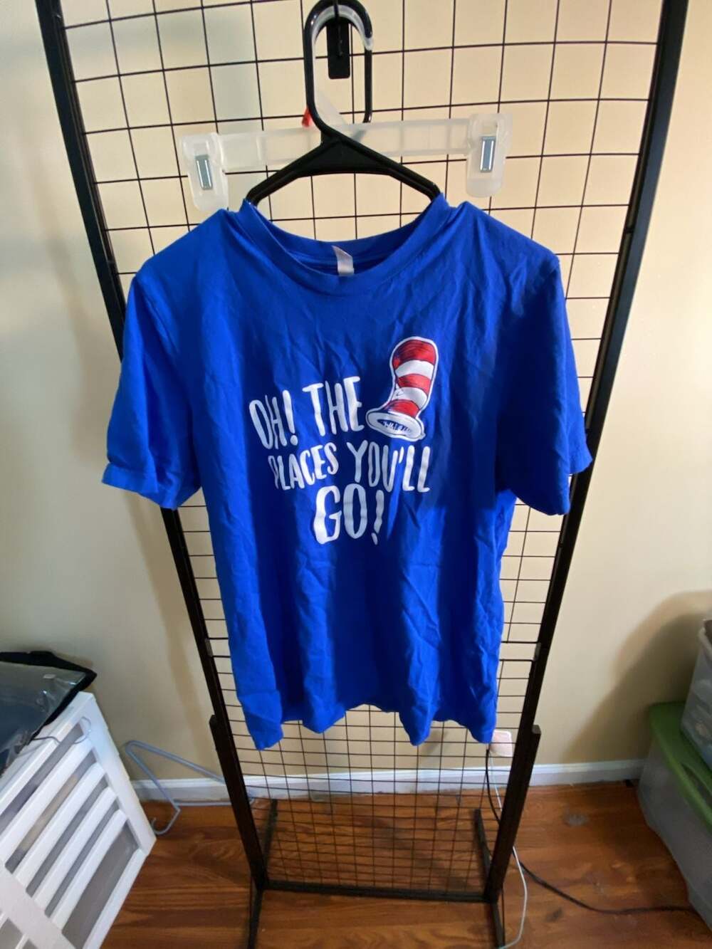 Bella+Canvas Dr. Seuss Oh! The Places You'll Go! Royal Blue Graphic T-Shirt